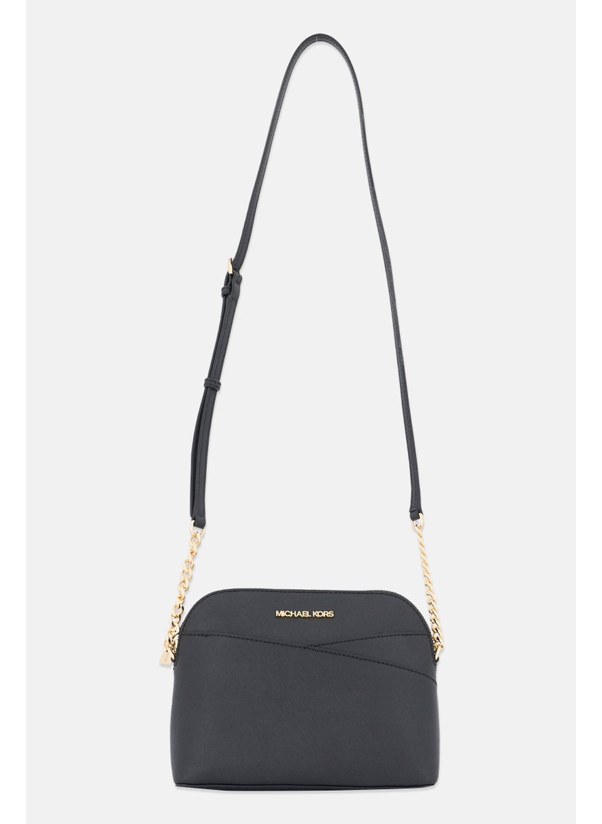 Michael Kors Women Hardware Logo Cross Body Bag 17,5 H x 21,5 L x 9 W cm, Black  - Image 2