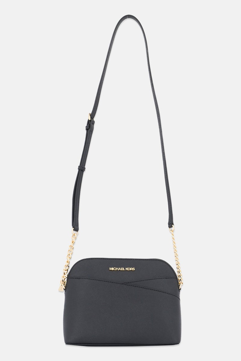 Michael Kors Women Hardware Logo Cross Body Bag 17,5 H x 21,5 L x 9 W cm, Black - Image 2