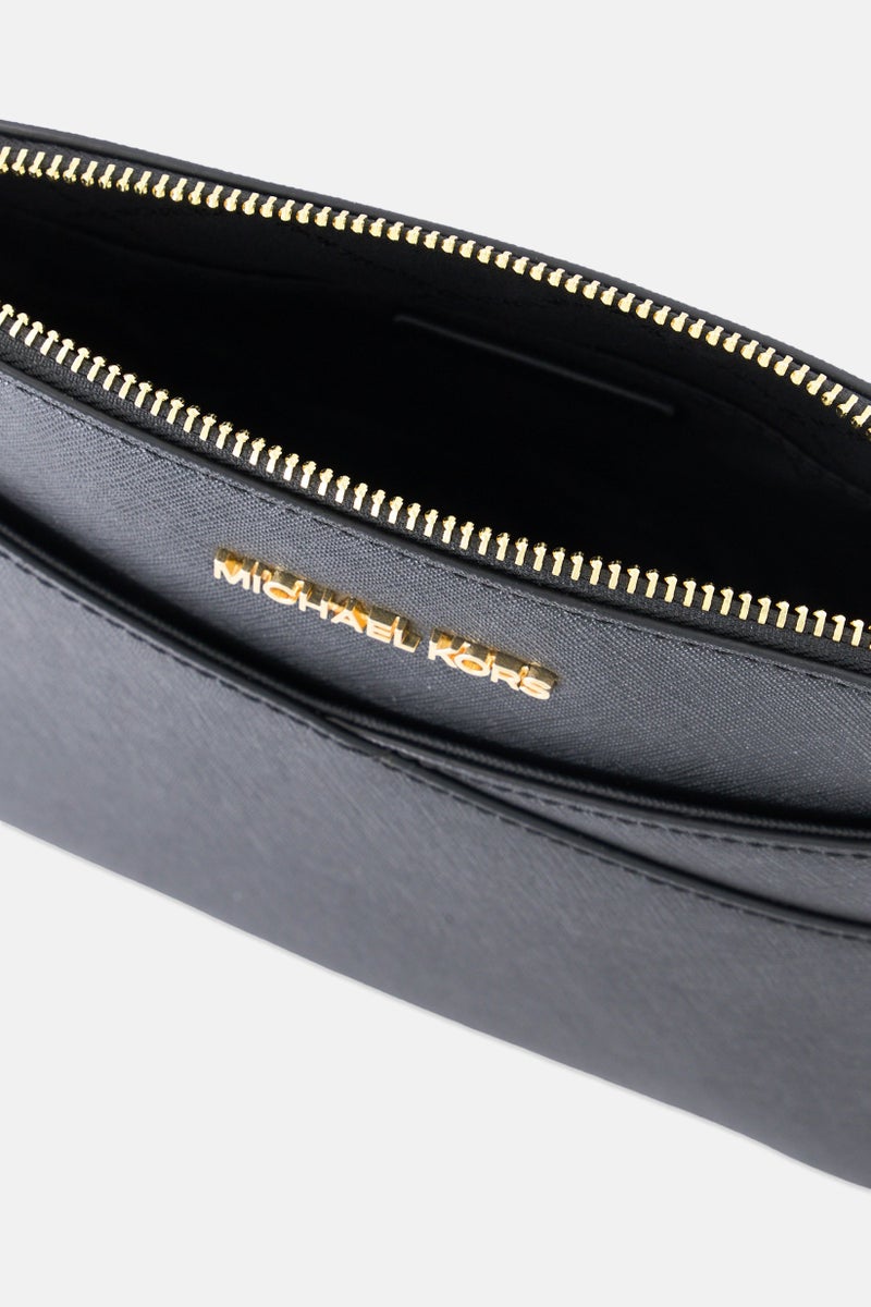 Michael Kors Women Hardware Logo Cross Body Bag 17,5 H x 21,5 L x 9 W cm, Black - Image 4