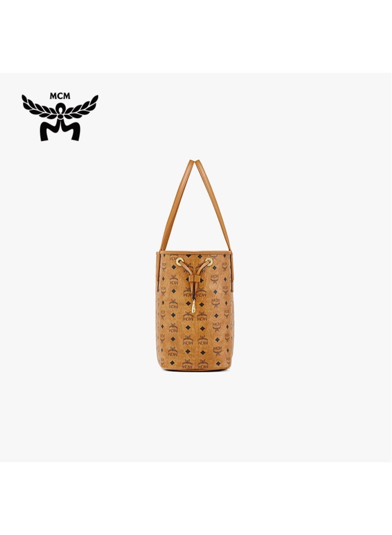MCM TONI Medium handbag Diagonal tote bag（Brown） - Image 4
