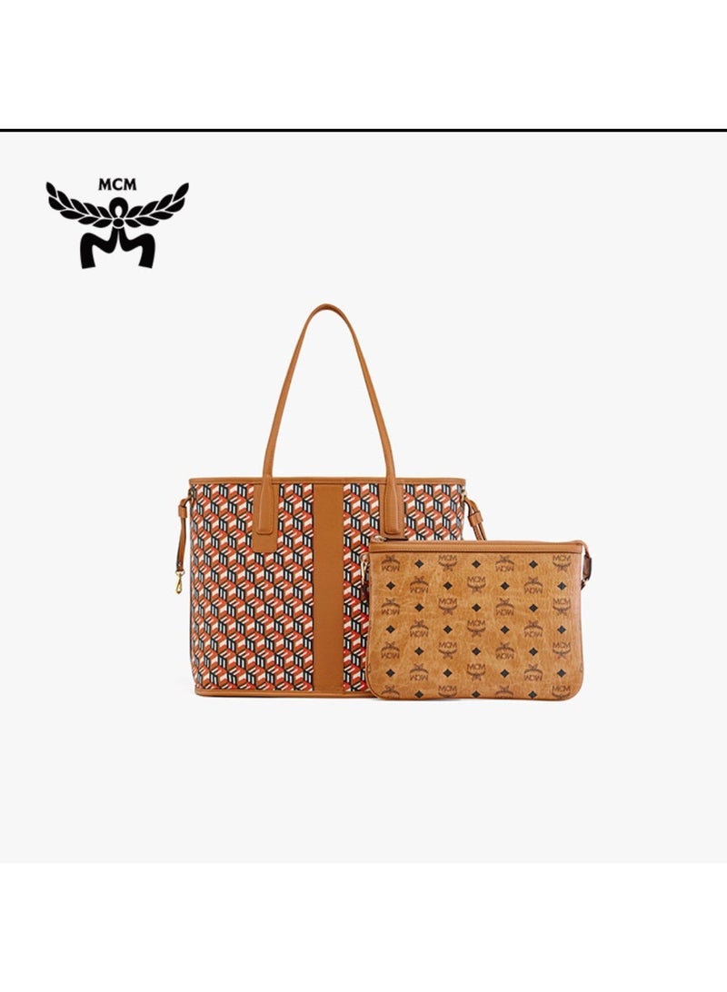 MCM TONI Medium handbag Diagonal tote bag（Brown） - Image 2