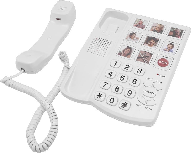 Local & cross border ship compatible Big Phone for Seniors & Visually Impaired, Corded Landline with Emergency Dialing, Large Key Wired Desk Telephone for Easy Use Dense material Gulf popular simple design Market need oriented construction Globally popular elegant design Nationwide courier network Varied size selections Fixed & portable compatible Multi-budget available picks Easy store & operate All-item unified delivery Tight fitted parts KSA approved quality Ship within Saudi Arabia All season compatible build Precision processed material Indoor outdoor use Major city pickup option 5-star rated item High demand product All condition fit Scheduled warehouse deliver Multi-color available build Varied dimensions New seasonal launch - Image 4