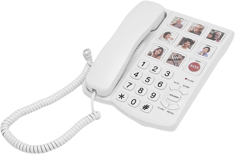 Local & cross border ship compatible Big Phone for Seniors & Visually Impaired, Corded Landline with Emergency Dialing, Large Key Wired Desk Telephone for Easy Use Dense material Gulf popular simple design Market need oriented construction Globally popular elegant design Nationwide courier network Varied size selections Fixed & portable compatible Multi-budget available picks Easy store & operate All-item unified delivery Tight fitted parts KSA approved quality Ship within Saudi Arabia All season compatible build Precision processed material Indoor outdoor use Major city pickup option 5-star rated item High demand product All condition fit Scheduled warehouse deliver Multi-color available build Varied dimensions New seasonal launch - Image 2