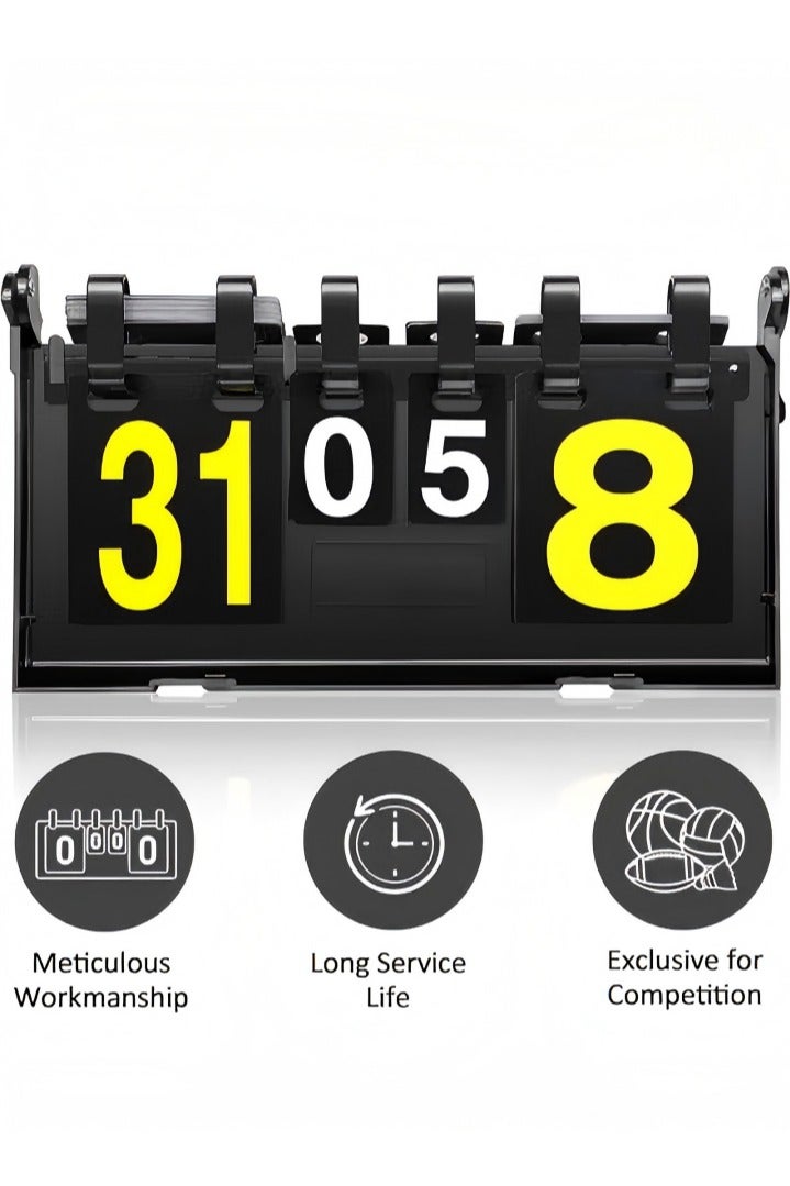 DUNISO لوحة تسجيل محمولة للرياضات، كرة الطائرة، كرة السلة، تنس الطاولة، كرة القدم وغيرها من لوحات تسجيل الرياضات، مناسبة لمختلف المنافسات - Image 1