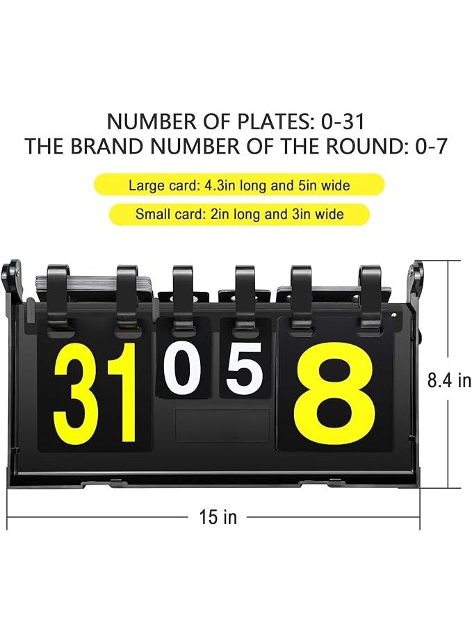 DUNISO لوحة تسجيل محمولة للرياضات، كرة الطائرة، كرة السلة، تنس الطاولة، كرة القدم وغيرها من لوحات تسجيل الرياضات، مناسبة لمختلف المنافسات - Image 3