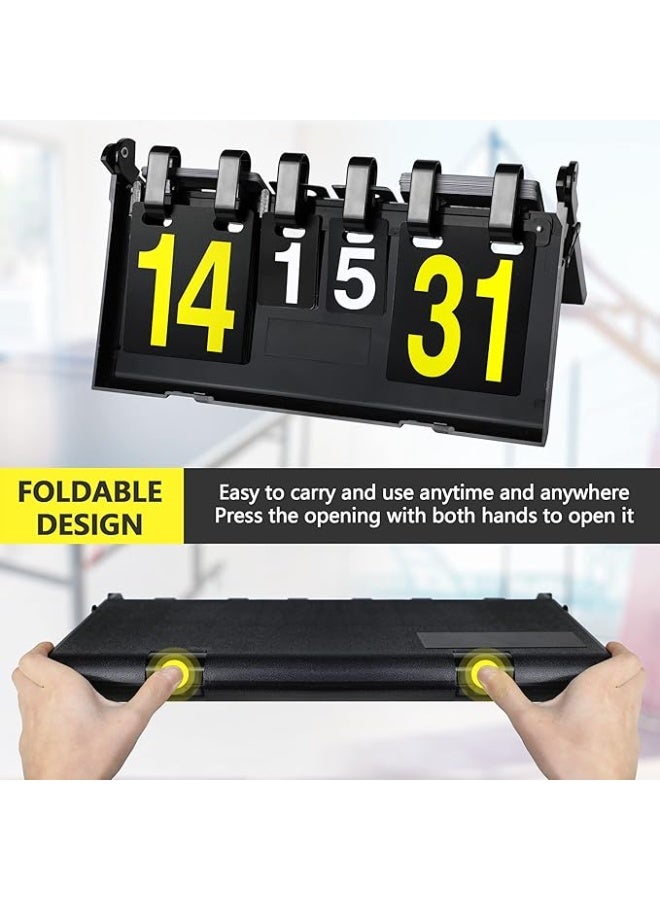 DUNISO لوحة تسجيل محمولة للرياضات، كرة الطائرة، كرة السلة، تنس الطاولة، كرة القدم وغيرها من لوحات تسجيل الرياضات، مناسبة لمختلف المنافسات - Image 4