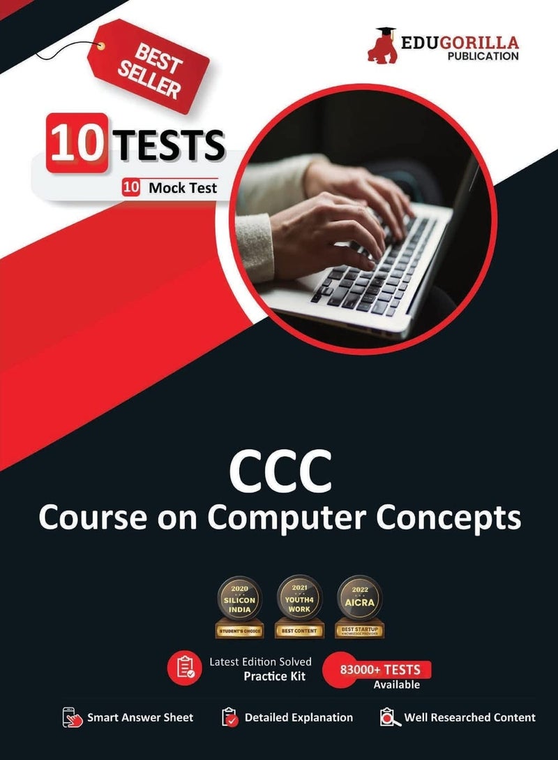 CCC Book 2024 : Course on Computer Concepts Based on NIELIT (English Edition) - 10 Full Length Mock Tests (1000 Solved Objective Questions) with Free Access to Online Tests - Image 1