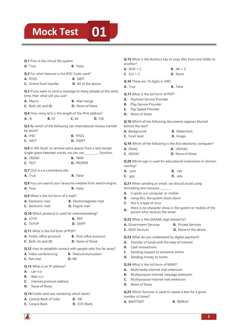 CCC Book 2024 : Course on Computer Concepts Based on NIELIT (English Edition) - 10 Full Length Mock Tests (1000 Solved Objective Questions) with Free Access to Online Tests - Image 4