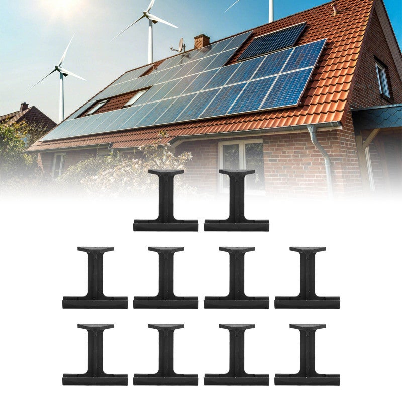 10PCS PV Panel Water Guide Clamp Pa66 Heat Resistant Anti Aging Solar Panel Drainage Clip for Outdoor 3.5cm / 1.4in - Image 5