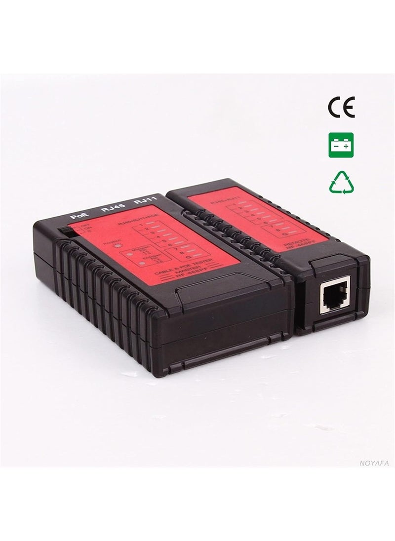 NOYAFA NOYAFA Cable Continuity Testers Model NF 468PF NF 468PT POE Tester Check with size 394 374 098in for Testing RJ45 RJ11 Telephone Network Cables  - Image 2