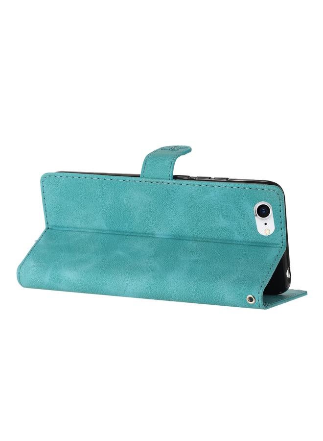 اس-توب جراب لهاتف iPhone SE 2022/2020 / 8 / 7 / 6 جراب هاتف جلدي بنقشة زهور وفراشة - Image 5