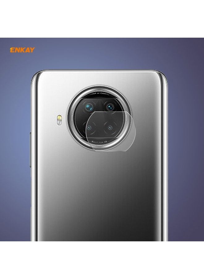 ENKAY Screen Protector For Xiaomi Redmi Note 9 Pro 5G ENKAY Hat-Prince 0.2mm 9H 2.15D Round Edge Rear Camera Lens Tempered Glass Film 