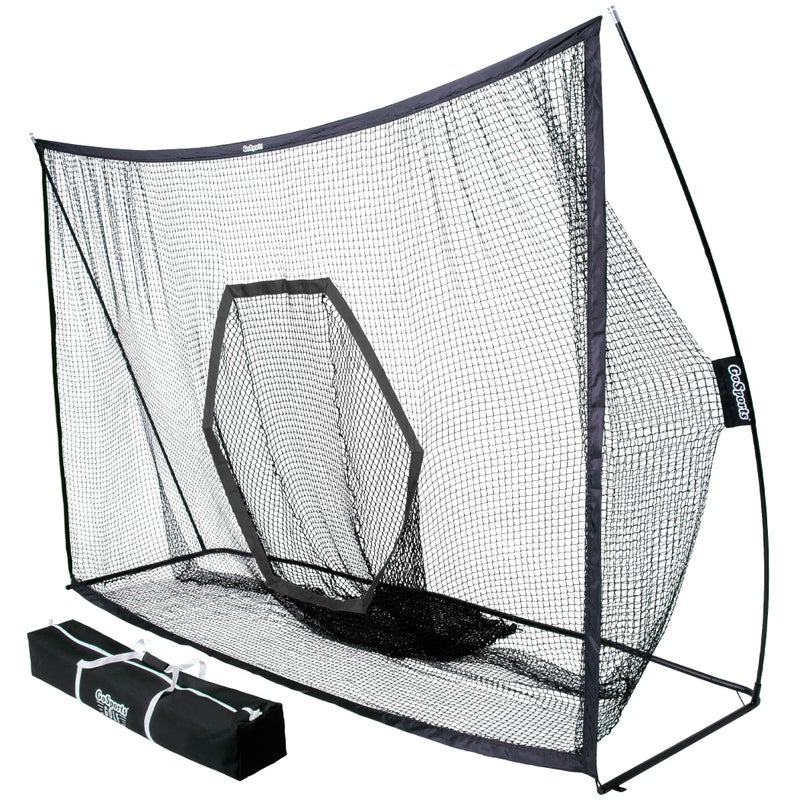 GoSports Golf Practice Hitting Net - Choose Between Huge 10 ft x 7 ft or 7 ft x 7 ft Nets - Personal Driving Range for Indoor or Outdoor Use - Designed by Golfers for Golfers - Image 1