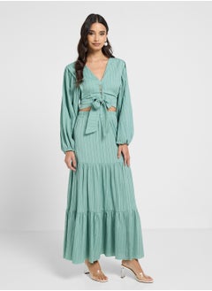 ELLA Tie Up Blouse & Skirt Set  - Image 5