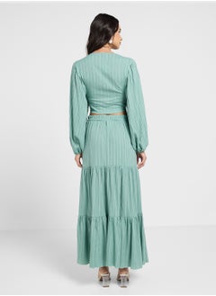 ELLA Tie Up Blouse & Skirt Set  - Image 2