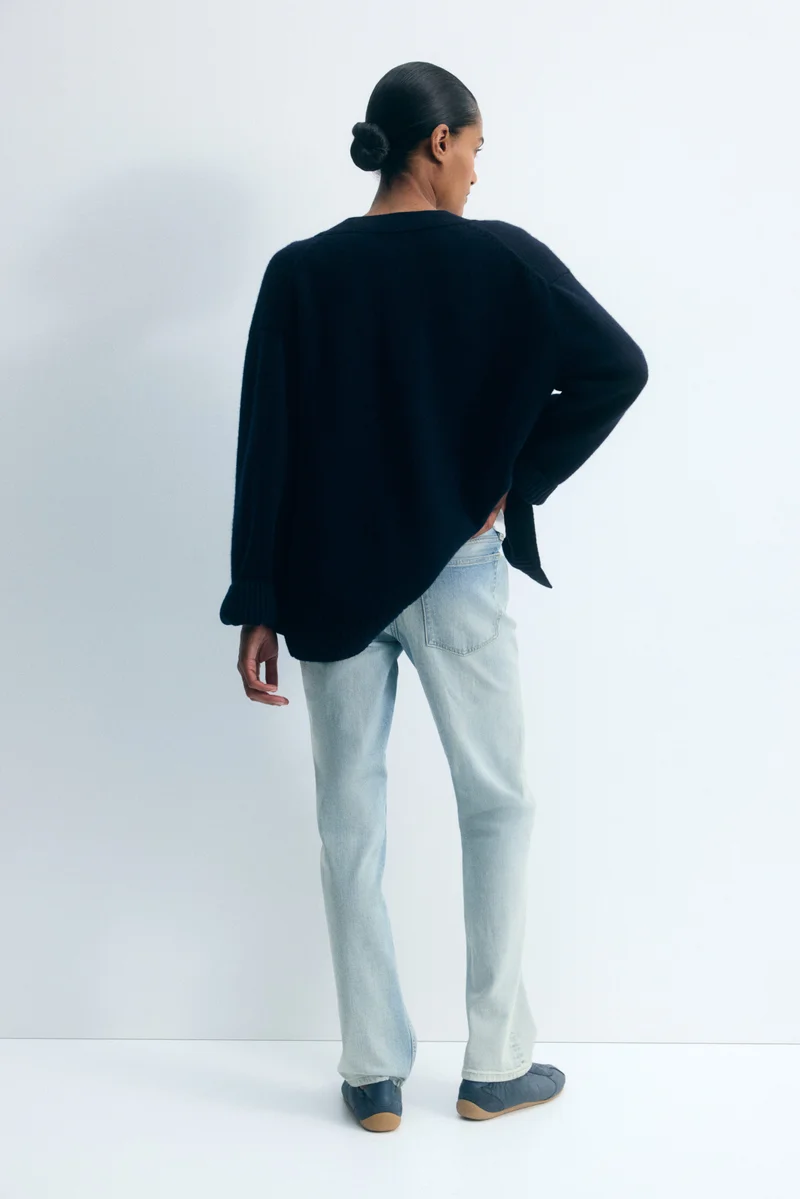 H&M  MAMA Slim Straight High Waist Jeans for Women | Best Price UAE