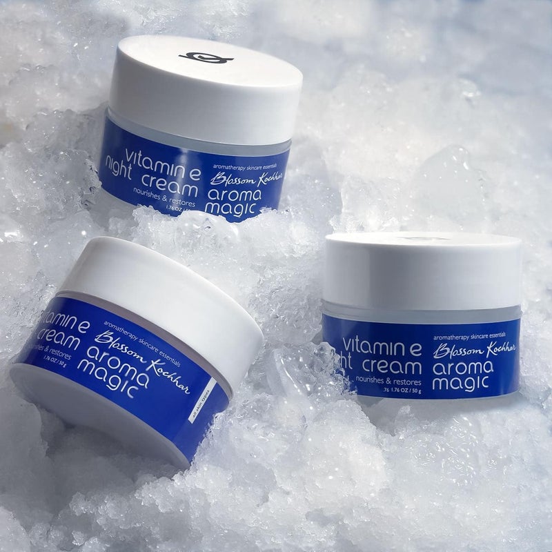 Aroma Magic Vitamin E Night Cream | Hydrating & Nourishing Moisturizer | Restores & Revitalizes Dry, Dull Skin | Anti-Aging & Wrinkle Care | Non-Greasy Formula | 1.76 Oz (50g) - Image 5