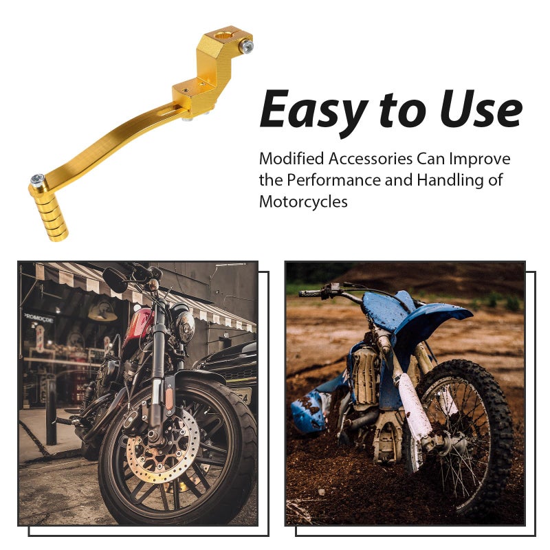 Gold Aluminum Alloy Universal Motorcycle ATV Gear Shift Lever Replacement Pedal - Image 4