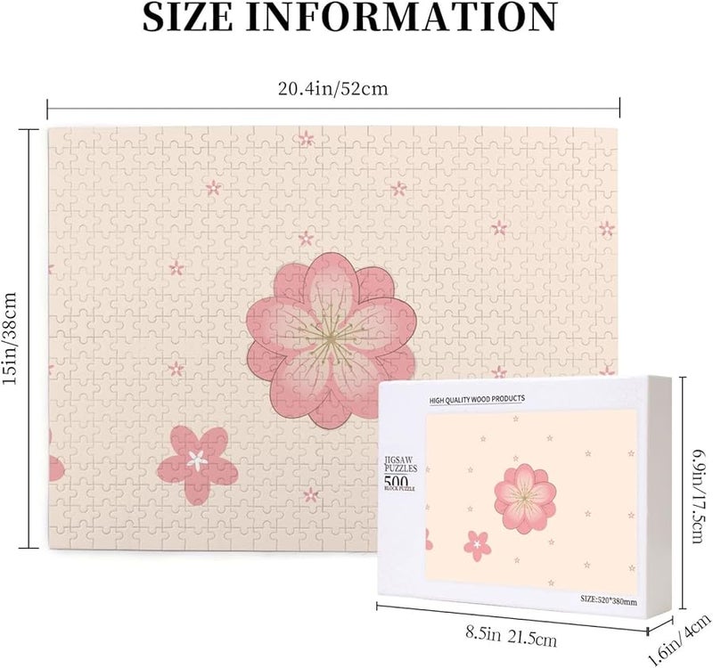 Phayah 500 Piece Cherry Blossom Jigsaw Puzzle For Adults Home Decor 20 4 X 15 Inches - Image 5