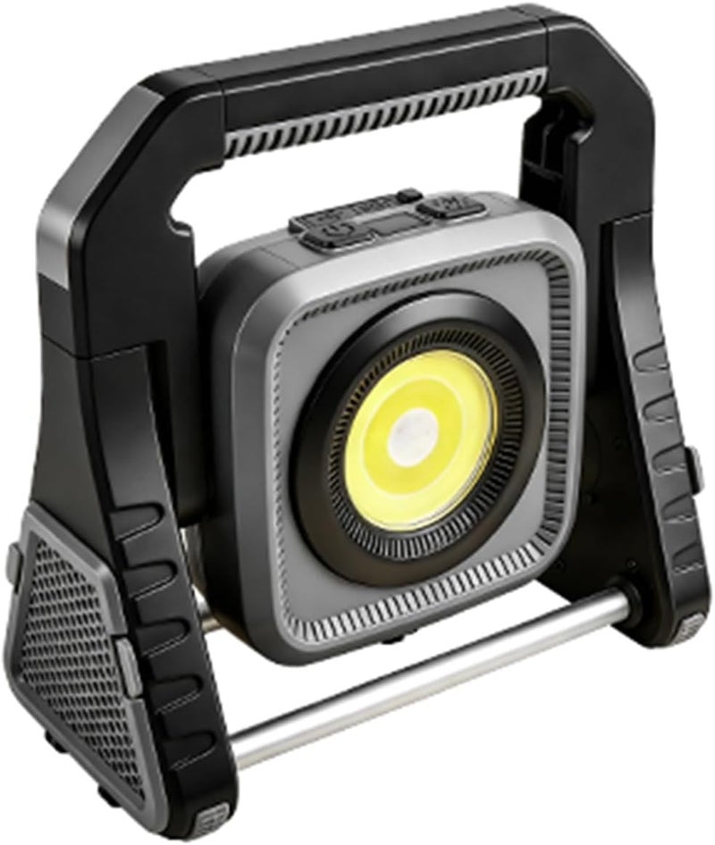 Focket LED Telescoping Work Light, 2100LM Rechargeable Portable Camping Light with 5 COB Modes 8 RGB Colors Stepless Dimming Magnetic Base, for Outdoor Work Emergency Car Repair (Black) - Image 1