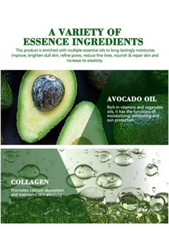 GUANJING Avocado Oil Facial Serum Capsules Brightening Deeply Moisturizing Collagen Essence Vitamins All Skin Types  - Image 4