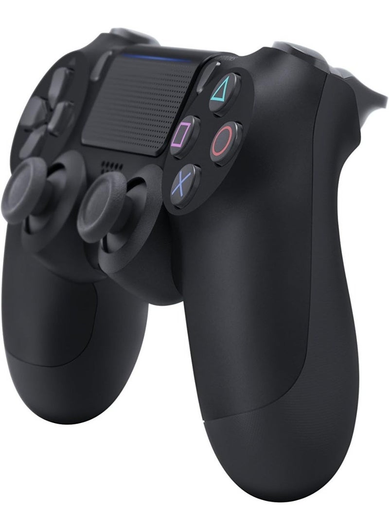 يد تحكم لاسلكية بلايستيشن دوال شوك 4 لجهاز PS4 – أسود | وحدة تحكم بلوتوث للألعاب مع لوحة لمس، مستشعر حركة، أزرار دقيقة، عصي تناظرية، سماعة مدمجة، بطارية قابلة لإعادة الشحن، ذراع ألعاب لاسلكي - Image 3
