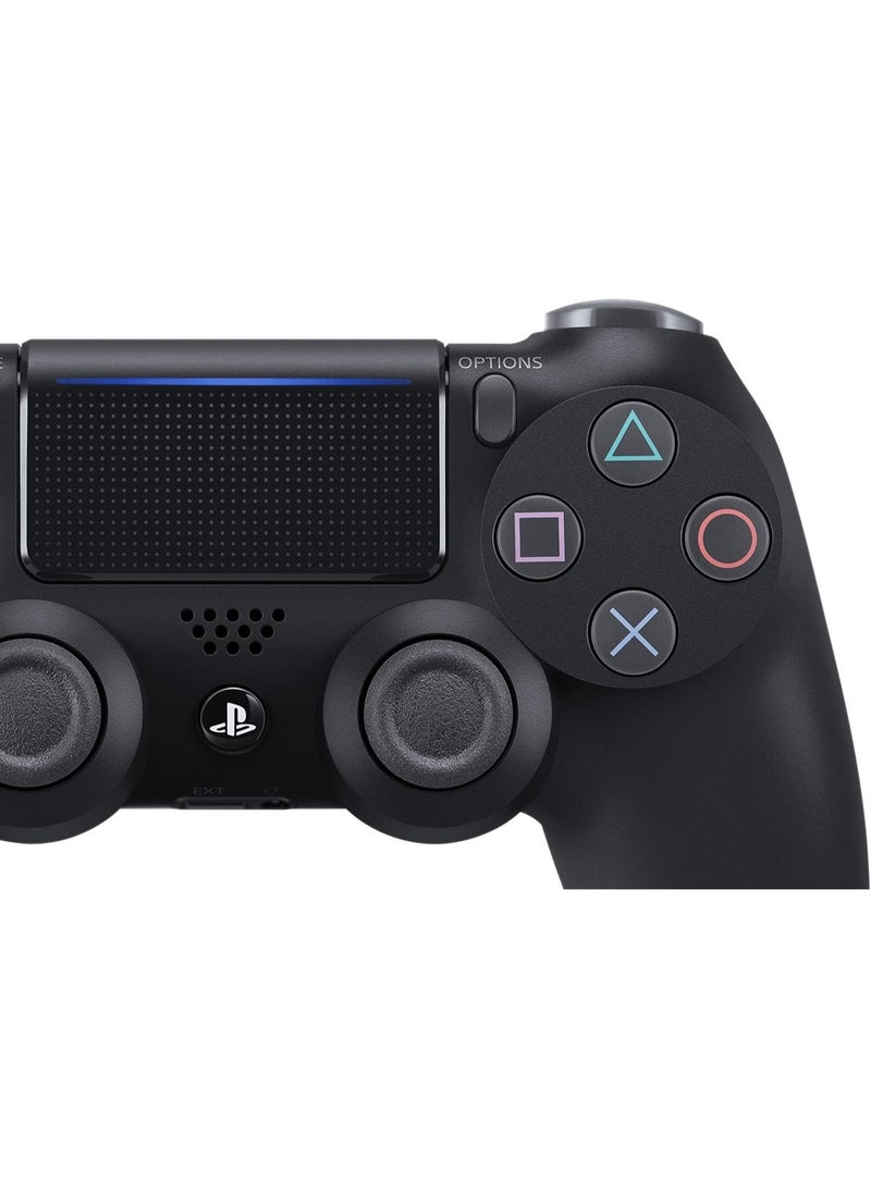 يد تحكم لاسلكية بلايستيشن دوال شوك 4 لجهاز PS4 – أسود | وحدة تحكم بلوتوث للألعاب مع لوحة لمس، مستشعر حركة، أزرار دقيقة، عصي تناظرية، سماعة مدمجة، بطارية قابلة لإعادة الشحن، ذراع ألعاب لاسلكي - Image 2