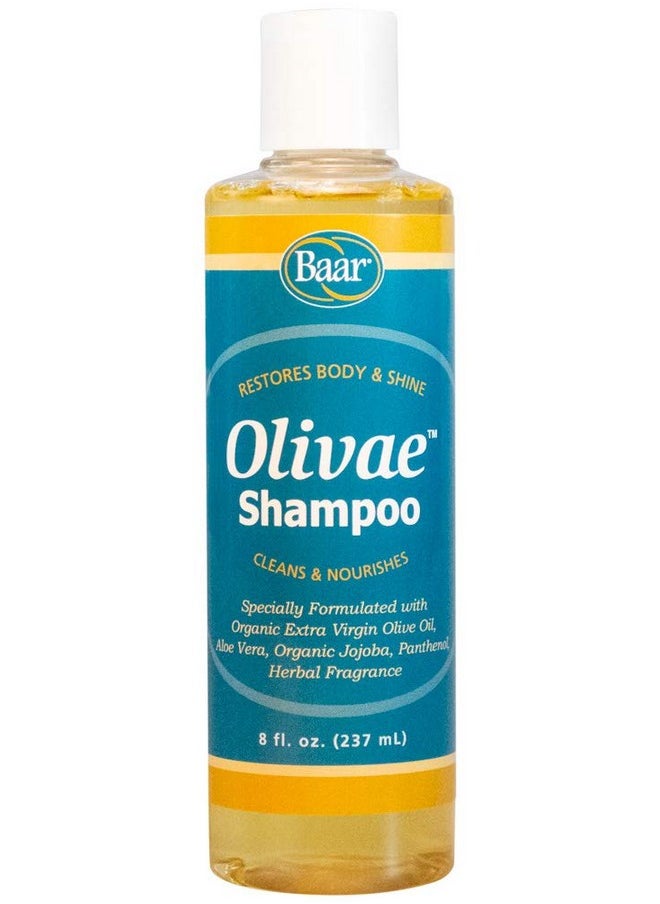baar Olivae Shampoo Organic Olive Oil Formula Nourishes Hair While Cleaning. Aloe Vera Jojoba Oil And Proteins Repair Damaged Hair Help Thicken And Adds Body To All Hair Types. 8 Ounces.  - Image 2