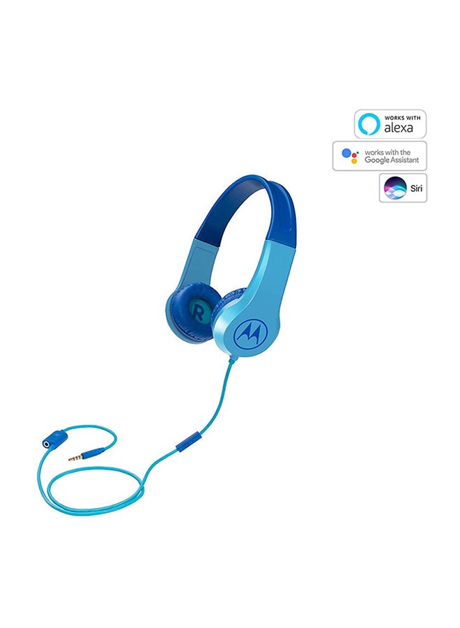 Motorola Over-Ear Wired Kids Headphones Blue - Image 2