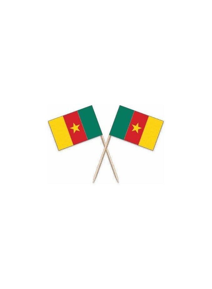 50Pcs Disposable World Cup Multi National Country Flag Stick Cake Toper Flag Fruit Stick Cocktail Cake Stick Toothpick Food Decoration - Image 1