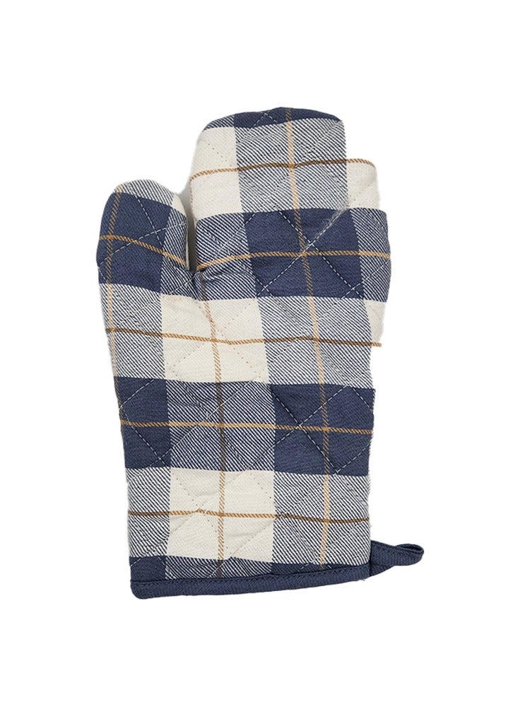 BYFT Orchard Gloves and Pot holder-Denim Blue & Caramel  - Image 2