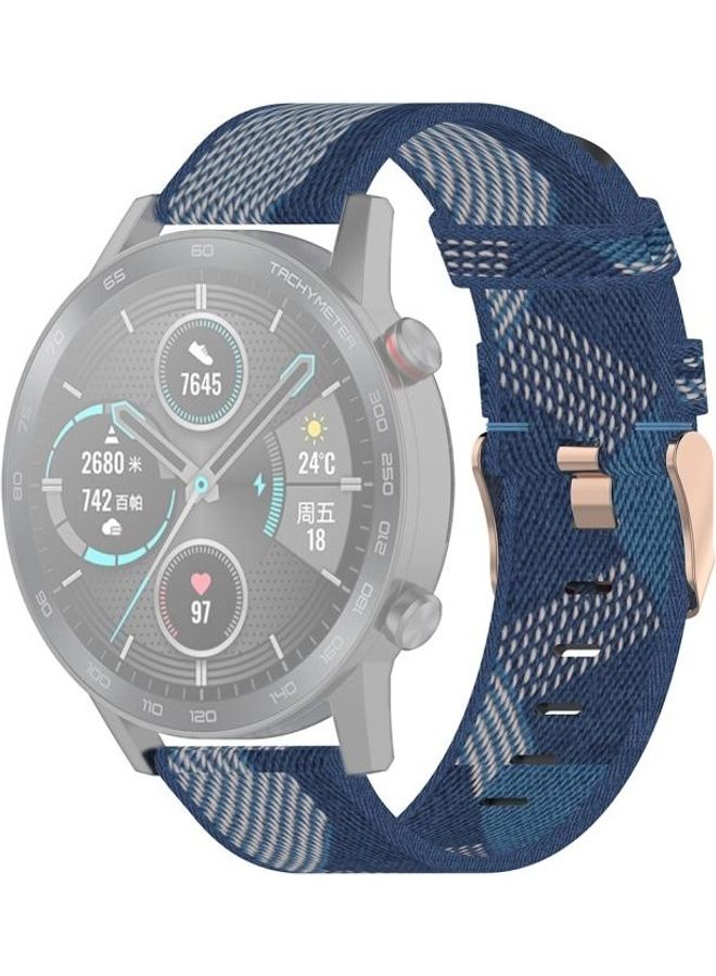 Loquat Replacement Strapfor Huawei GT / GT2 and Honor Magic Watch 2 22/46mm Blue - Image 1