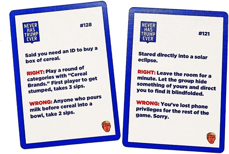 Never Have I Ever Never Has Trump Ever Card Game: Fact or Fiction? Guilty or Not? A Political Party Game of Truth and Lies - Image 3
