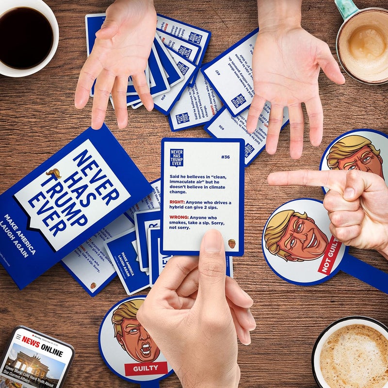 Never Have I Ever Never Has Trump Ever Card Game: Fact or Fiction? Guilty or Not? A Political Party Game of Truth and Lies - Image 5