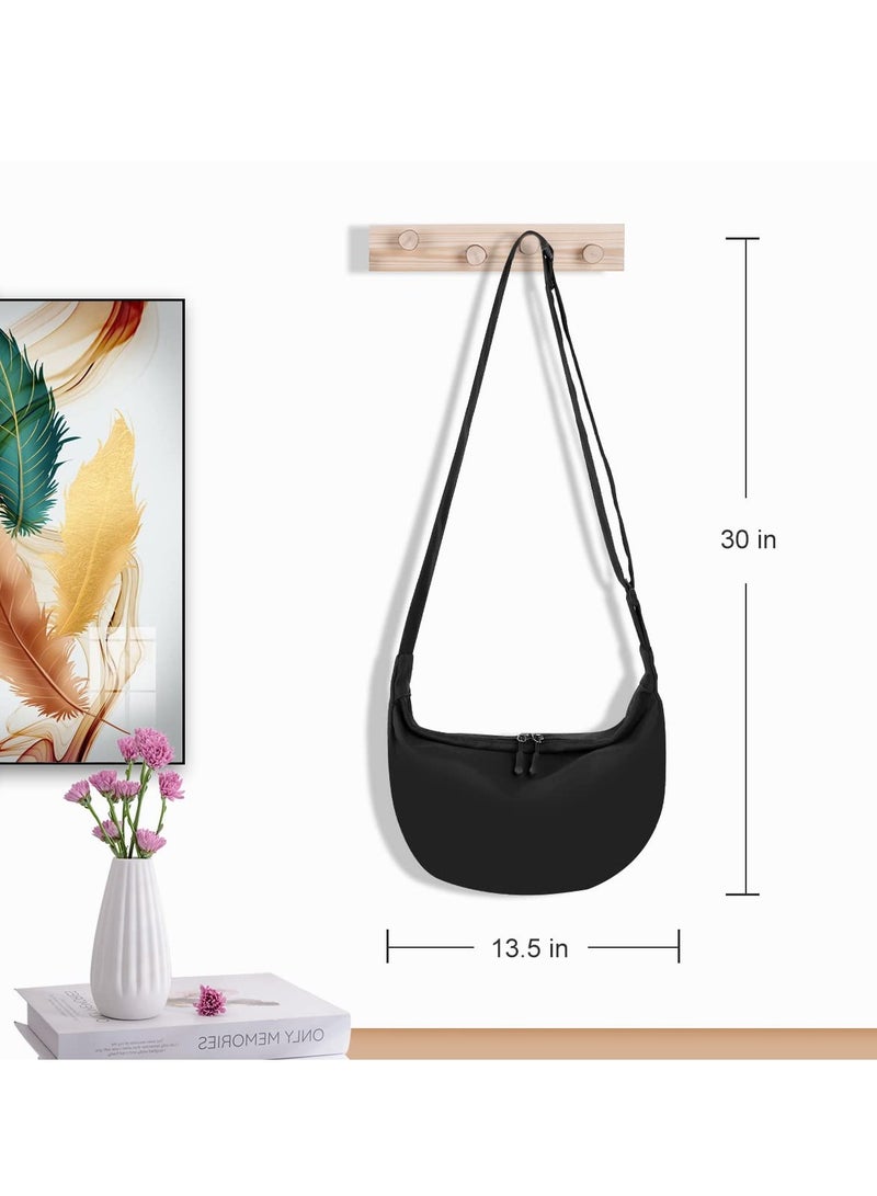 Versatile Lightweight Sling Crossbody Bag for Men & Women - Adjustable Strap, 2 Zippers, Perfect for Travel, School & Hiking (Black) - Image 5