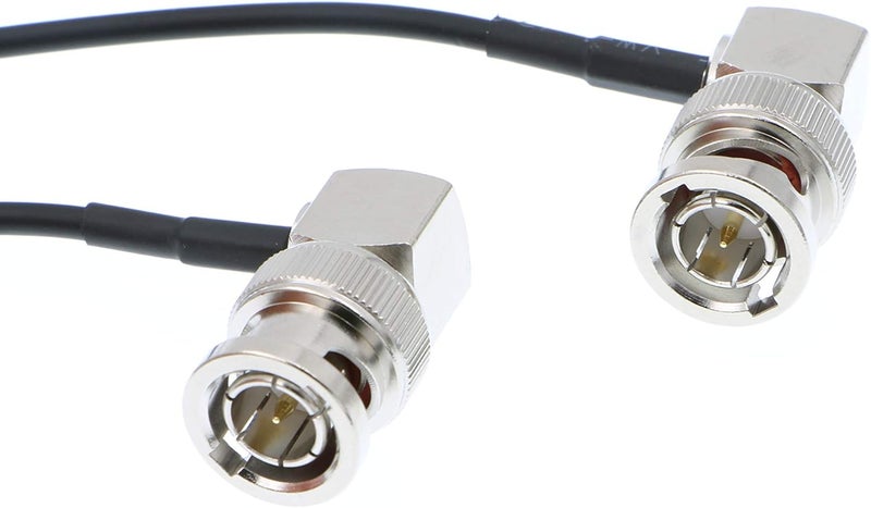 Alvin's Cables كابل 3G SDI BNC إلى BNC رفيع ومرن لسوني FS5| FS7| FX6، لكانون C300، كاميرا بلاك ماجيك URSA، شاشة أتموس نينجا| شوجون، زاوية صحيحة 60CM| 2 قدم - Image 2
