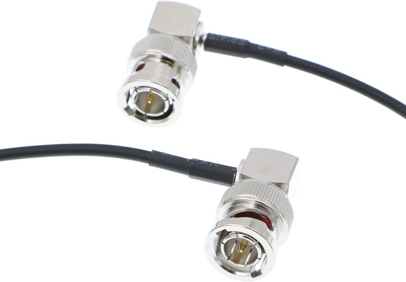 Alvin's Cables كابل 3G SDI BNC إلى BNC رفيع ومرن لسوني FS5| FS7| FX6، لكانون C300، كاميرا بلاك ماجيك URSA، شاشة أتموس نينجا| شوجون، زاوية صحيحة 60CM| 2 قدم - Image 3