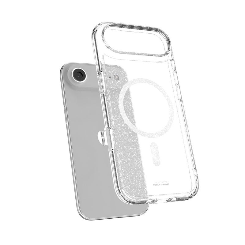 AURORA حافظة باور سبورت آيفون إير الشفافة هجين ستاري مع زر الكاميرا - Image 3