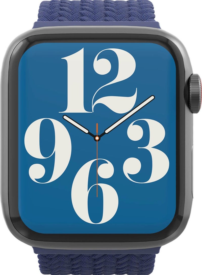 Gear4 Braided Apple Watch Series 8/7 (45mm), Series 6/SE/5/4 (44mm) and Series 3/2/1 (42mm) Band (Large) - Navy Blue - Image 3