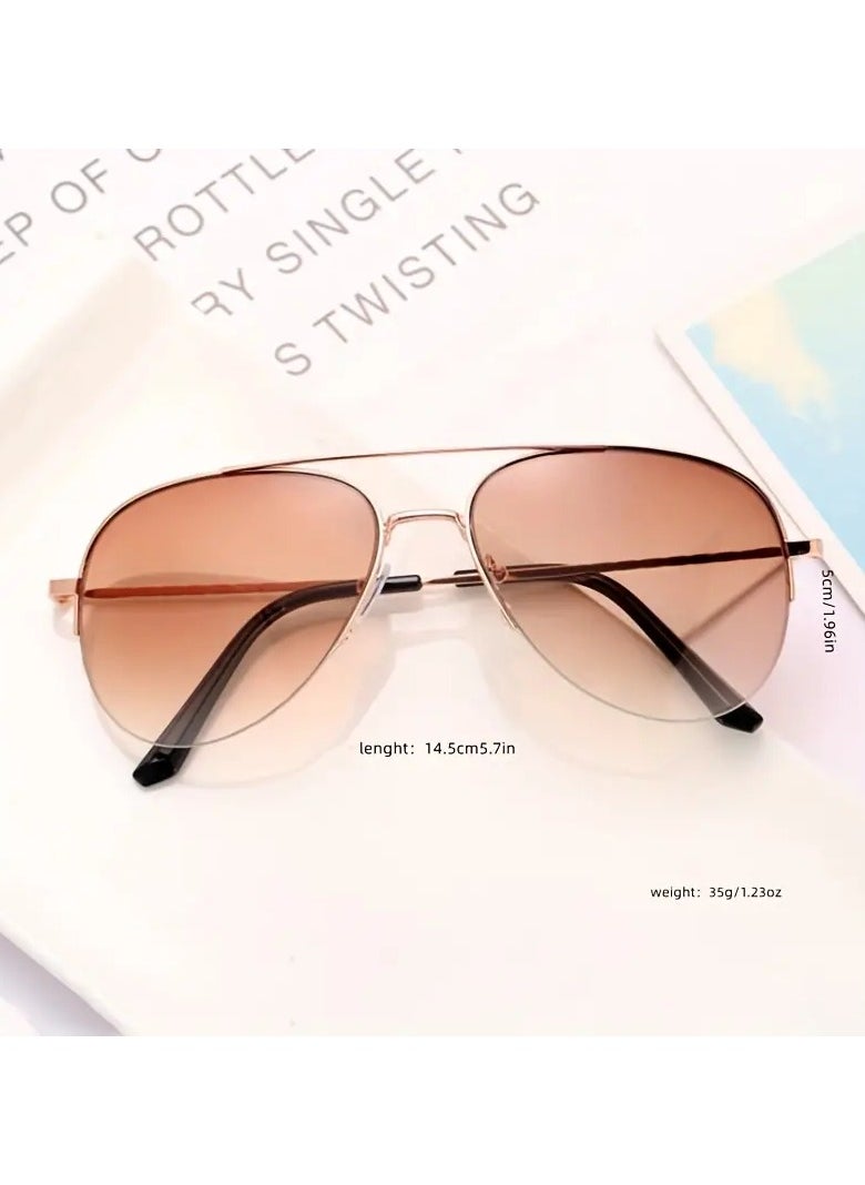 Ucanbe - Classic Half frame Sunglasses UV protection - Image 1