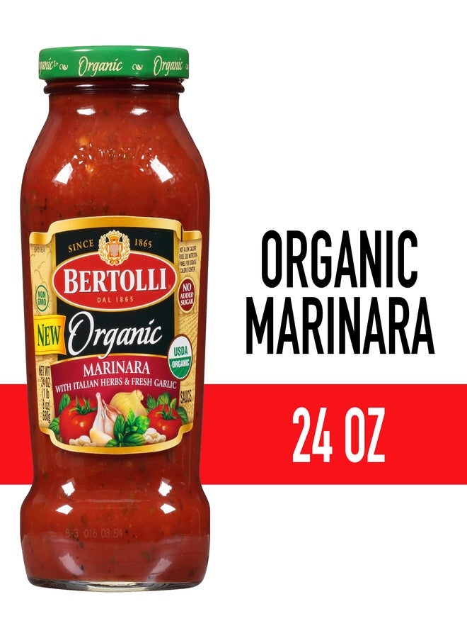 Bertolli Organic Marinara with Italian Herbs & Fresh Garlic Pasta Sauce, 24 oz. - Image 2