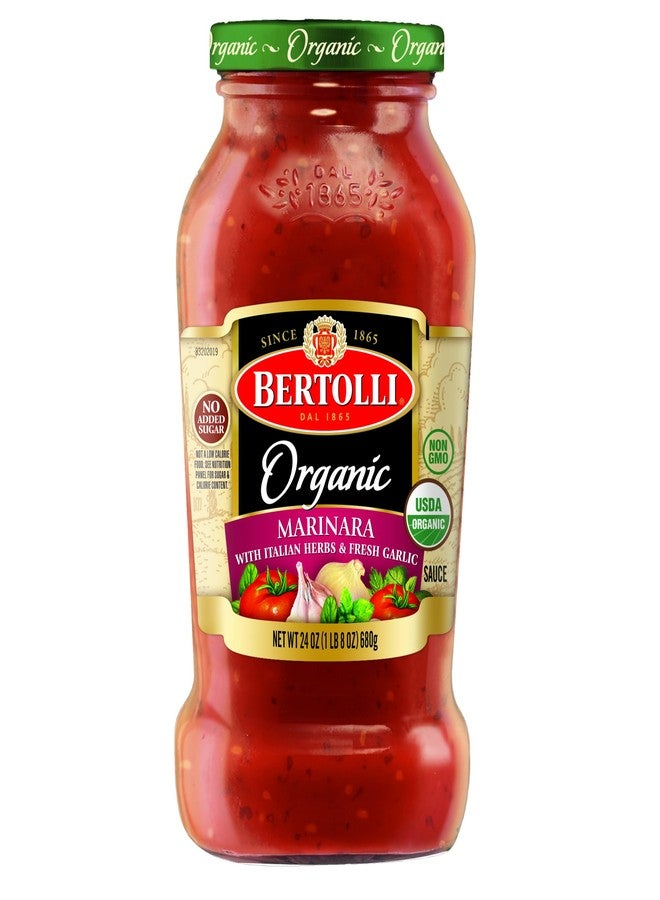 Bertolli Organic Marinara with Italian Herbs & Fresh Garlic Pasta Sauce, 24 oz. - Image 1