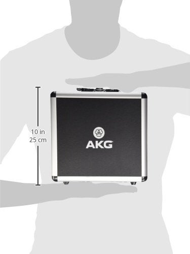 AKG Pro Audio P220 High-Performance Condenser Microphone, Great for Vocals, Guitar, Brass, and General Recording. XLR Wired Mic, for Studio or Stage. Black - Image 3