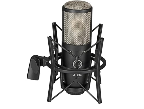 AKG Pro Audio P220 High-Performance Condenser Microphone, Great for Vocals, Guitar, Brass, and General Recording. XLR Wired Mic, for Studio or Stage. Black - Image 4