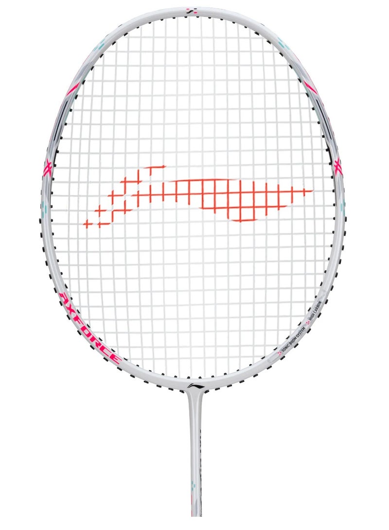 Li-Ning Axforce Light Cannon 4U Badminton Racket Unstrung (White) - Image 2