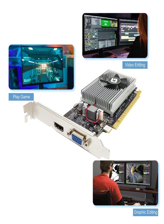 Glorto GeForce GT 210 1024 MB DDR3 Low Profile Graphics Card, PCI Express 1.0 x16, Entry Level GPU for PC, SFF and HTPC (HDMI/VGA) - Image 5
