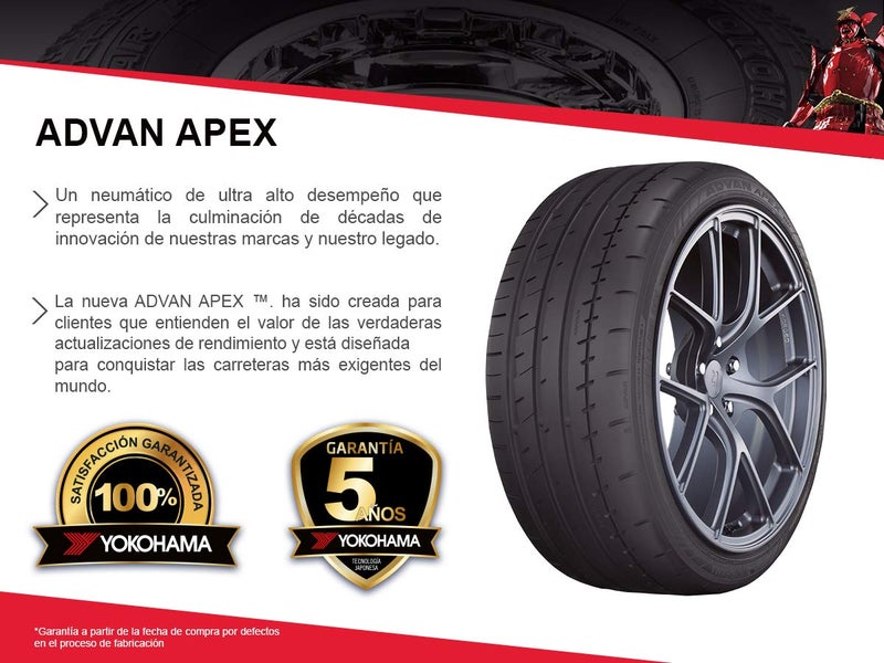 YOKOHAMA 285/35R19 103Y XL ADVAN APEX V601 BW - Image 2