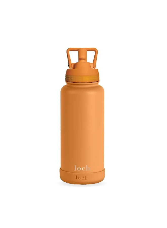 LOCH Loch 900ml (32 Oz) Monochrome Stainless Steel Bottle Sunset Orange
