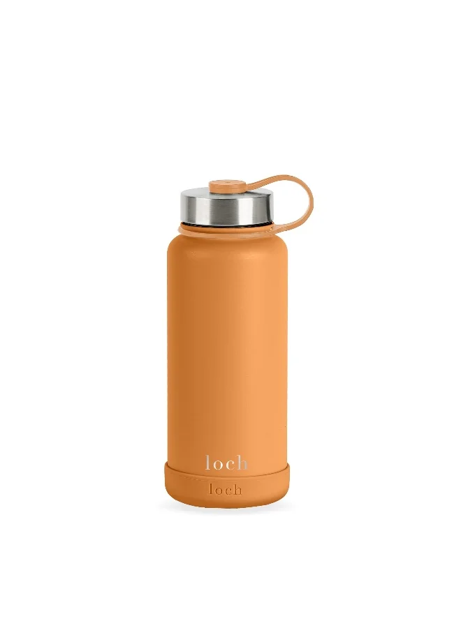 LOCH Loch 900ml (32 Oz) Monochrome Stainless Steel Bottle Sunset Orange