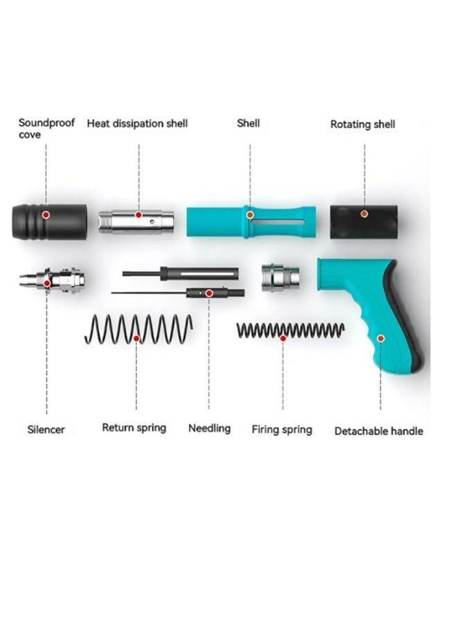 Generic Nail Wall Fastening Tool For Cement Wall Manual Steel Nails Gun Tool Concrete Nail Gun Mini Portable Nail Shooting Machine For Household Woodworking  - Image 4